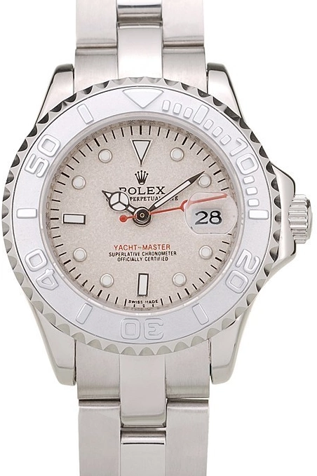 Aaa replica watch Bezel Yacht Dial Silver Rolex Master Beige 0816